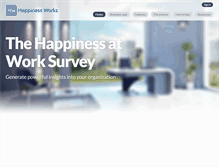 Tablet Screenshot of happinessatworksurvey.com